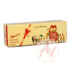 Mysore Sandal Soap, Сандаловое мыло, роза и жасмин, 450 грамм