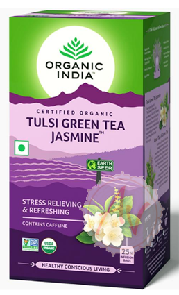 Tulsi Green Tea Jasmine, 25 Tea Bags